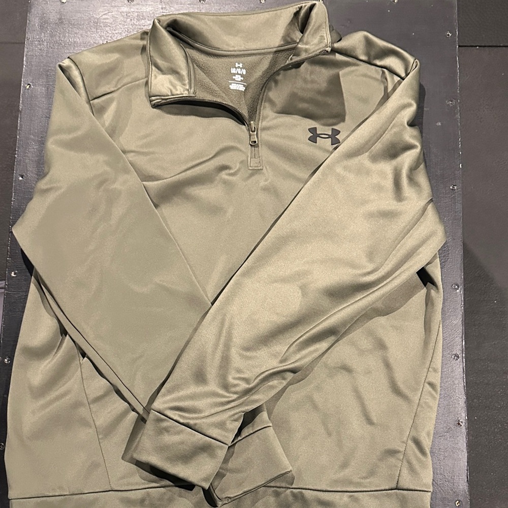 Under Armour Men's Sage Green Quarter-Zip Jacket